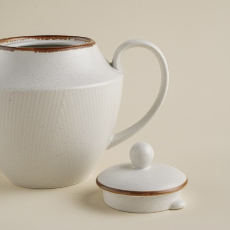Kapetor Porcelain SL Home "Wave in Stone", 1 l, 22 × 13 × 15.5 cm, beige color-1