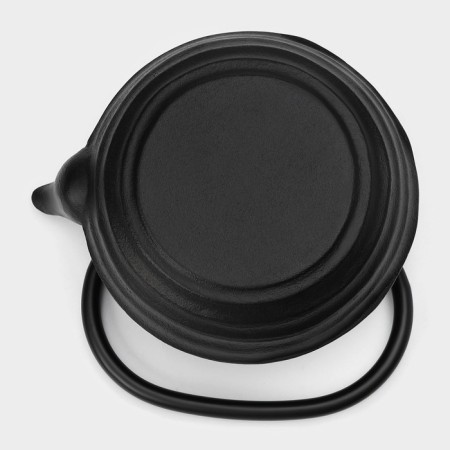 Cast iron kettle with enameled coating inside Magma "Tanan", 800 ml, with sieve-5