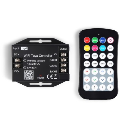 Ambrella Wifi Tuya Controller for RGB LED ribbons with a remote control 2.4G 288W/ 24V 576W GS111551