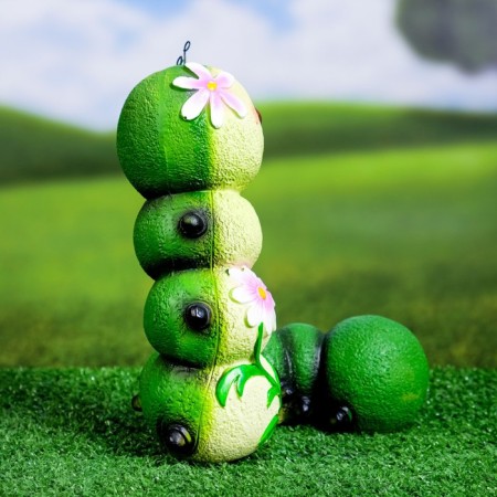 Garden Figure "Caterpillar-Beauty" 14x19x22cm-1
