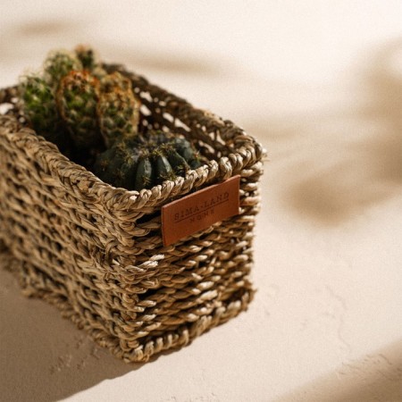 Sima Home straw's manual weaving, 12x8x8.5 cm, rectangular-6