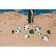 The plate deep shade "Fern sheet", 600 ml, d = 17.5 cm, glass ceramic, white color