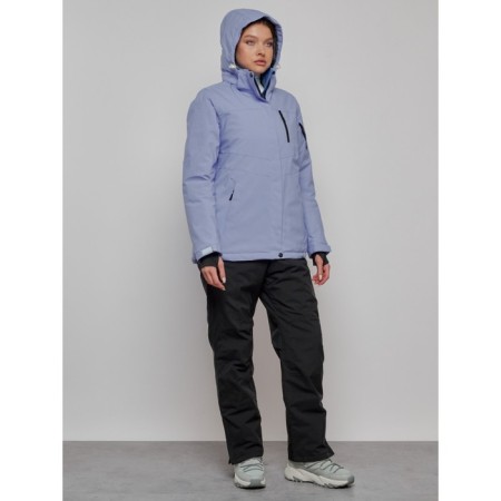 Ski suit, size 42, purple color-5