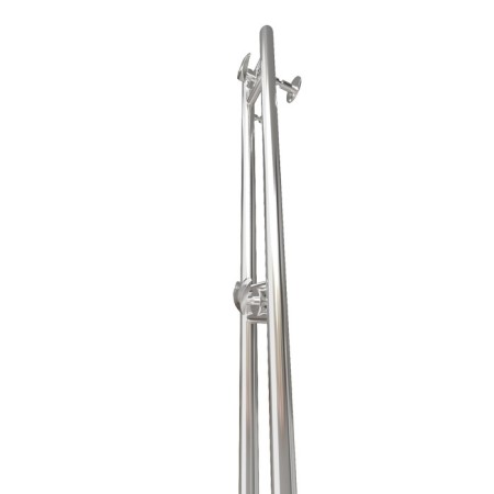 The towel electric "Sanprise" duet circle, 100x1200 mm, right, chrome-8