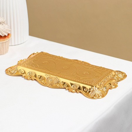 East trailer, 25.5 × 15.5 × 1 cm, gold color-1