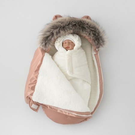 Set for discharge Winter Kinderlitto "New Orsetto", 5 items, height 56-62 cm, beige color-5