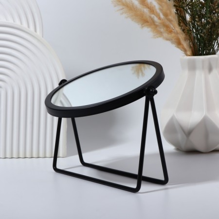 Bohemia desktop mirror, D mirror surface 14.5 cm, black color-3