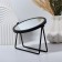Bohemia desktop mirror, D mirror surface 14.5 cm, black color