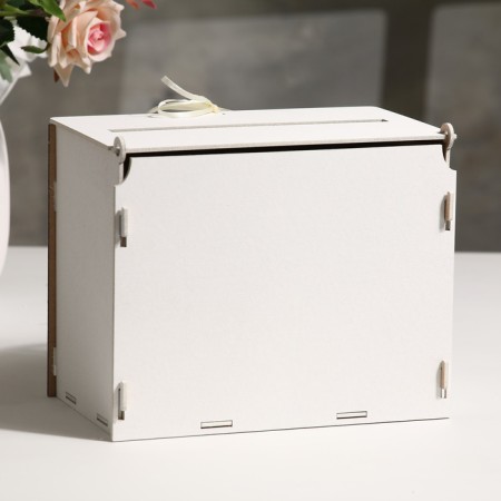 Wedding set "Piones", White, 5pcs, MDF-3