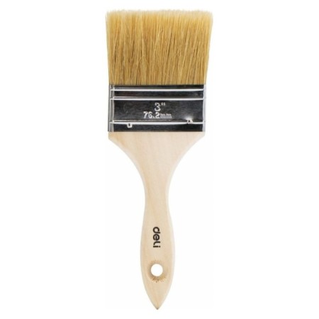 Flat brush Deli DL509103 104532, natural bristles, 75 mm