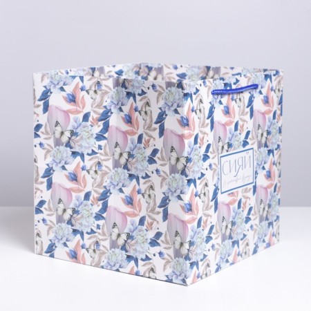 Square gift package, packaging, “shine”, 30 x 30 x 30 cm-2