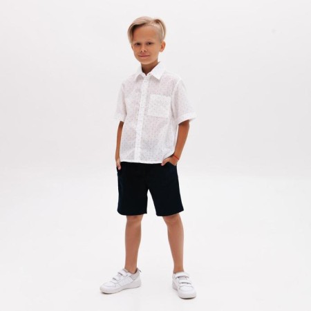 Shorts for the boy Minaku: Casual Collection Kids dark blue color, height 98 cm