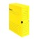 Archive box with A4 Calligrata valve, 100 mm, microgofrotcard, up to 900 sheets, yellow