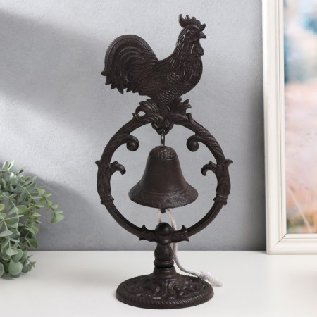 Bell souvenir cast iron "Cockerel" 13.5x19.5x39 cm-3