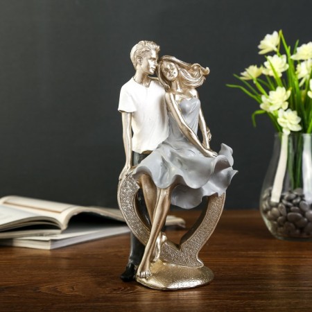 Polystone souvenir "Heart in love" 23.5x12x9 cm