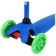 Graffiti scooter, Light wheels PU 110/75 mm, Abec 7, Blue color