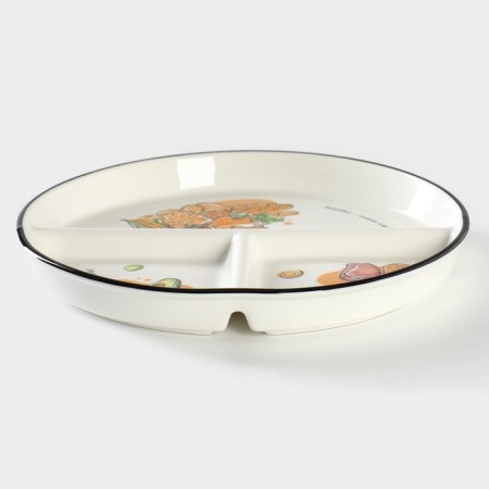 Porcelain plate for proper power supply, D = 23 cm-2