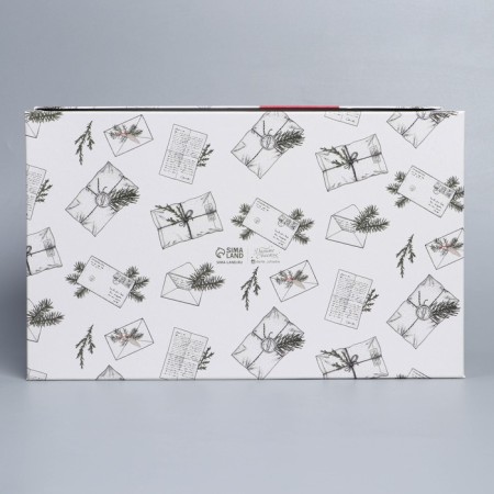 Gift Box "Retro Post", 32.5 x 20 x 12.5 cm, new year-5