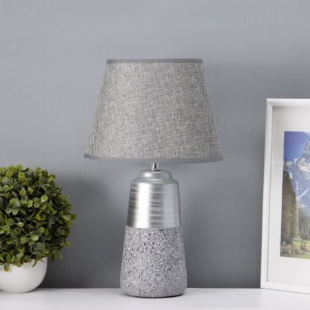 Table lamp "Luck" 1he14 40W gray 22x22x39cm-2