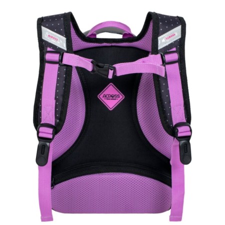 School backpack by Ergon. Spray Across 194 37*28*12 Virgin + Pen, Back Cher/Rose 24-194-7-4