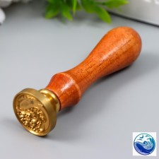 Printing for wax with a wooden handle 