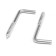 Scurop-Kostle, tundra, white zinc, 4x50 mm, 10 pcs