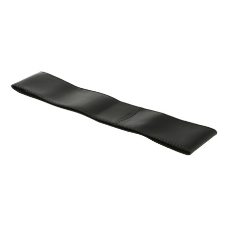 Shooting for the steering wheel, eco-leather, black, thread, needle, size S, 34-36 cm-4