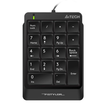 Numerical block A4Tech FSHELER FK13P Black USB Slim for laptop (FK13P Black)