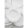 Porcelain saucer Magistro rodos, d = 15.4 cm, white color