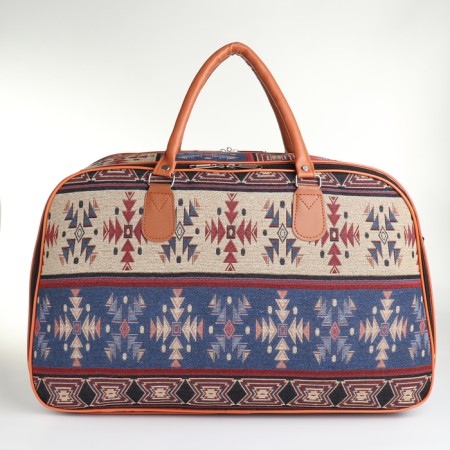 Road bag with lightning, long belt, beige color-1