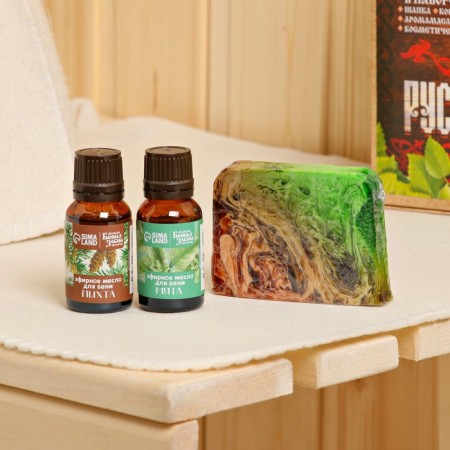 Bath set in the gift box "Russian hero", 5 in 1-1