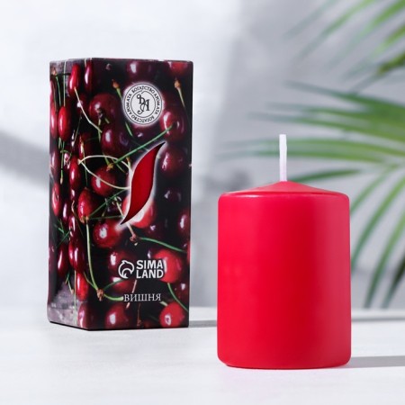 Aromatic candle "Cherry", 4 × 6 cm, in a box