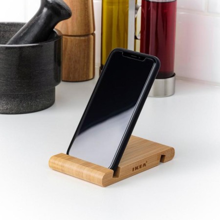 Smartphone stand/tablet Wooden "Berggenes", bamboo-3