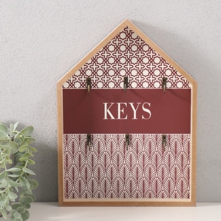 Decorative tree hooks "Patterns" Brown 5x22x30 cm