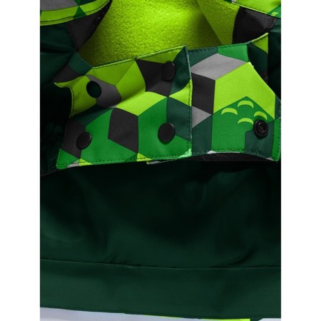 Ski costume for a boy, height 122 cm, green color-10