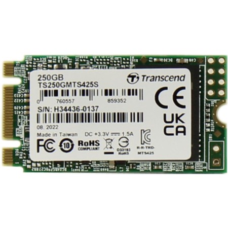 SSD Transcend Sata III 250GB TS250GMTS425S 425S M.2 2242 0.3 DWPD