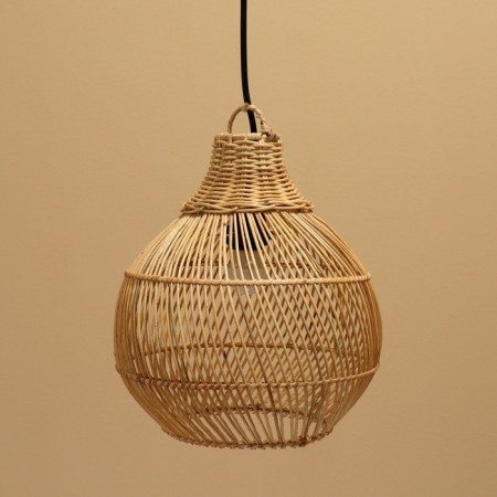 Ceiling Lamp from Rotan "Yusuf" 1x120W, E27, 30x30x30 cm-2