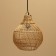 Ceiling Lamp from Rotan "Yusuf" 1x120W, E27, 30x30x30 cm