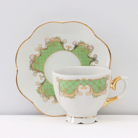 Service Coffee Porcelain Symphony, 15 objects: coffee pot 800 ml, sugar tower 400 ml, cream 180 ml, coffee coffee cup, saucer d = 12 cm-8