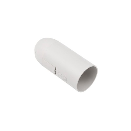 Plastic heat -resistant suspension e14 white with rexant label
