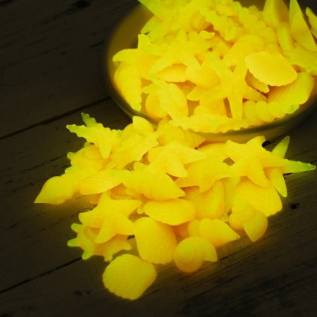 Decorative figures for the aquarium, luminous, "sea inhabitants", 3 - 5 cm, 200g, coral-1