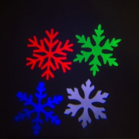 Light device "Color Snowflakes", IP65, glow of multi, 12 V-1