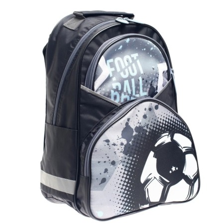 School backpack, 37 x 26 x 13 cm, ergonomic back, calligrata AN "Football"-7