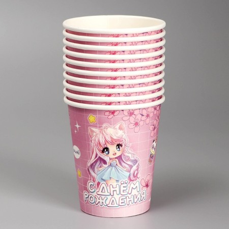 A single -single paper glass "anime", 250 ml-2