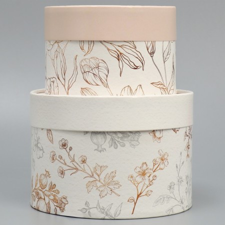 Set of hats 2 in 1, gift packaging, “tenderness”, 16 x 11.5, 13 x 9 cm-2