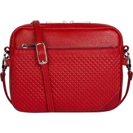 Cross-Bodi bag with Mumi zipper, with a cosmetic bag, red color