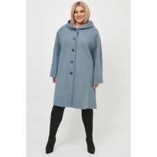 Female coat, size 66, blue color