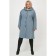 Female coat, size 66, blue color