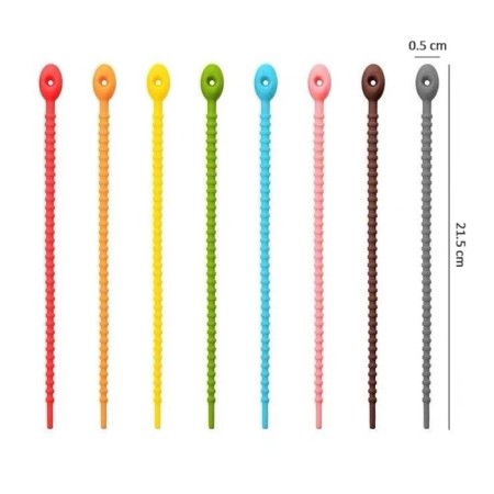 Silicone screed l = 21.5, set 10 pcs., Mix color-2