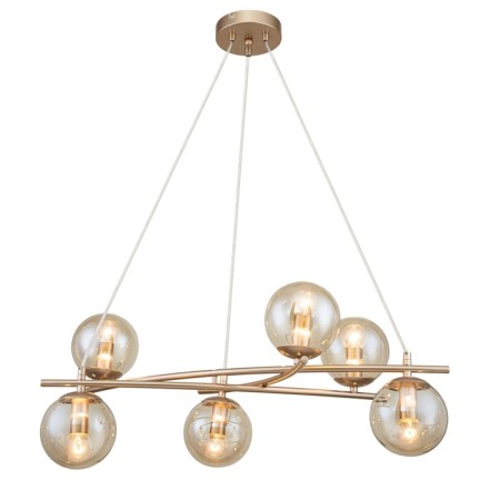 Suspended lamp 6x40W E14, size 68x37x98 cm